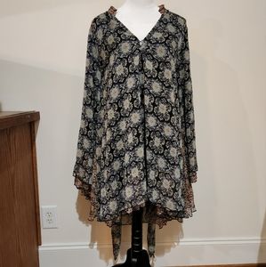 Free People, Size XL, multi color navy, light blue and orange